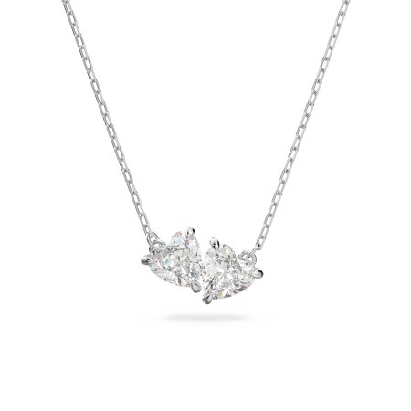 ATTRACT SOUL:NECKLACE HEART CZWH/RHS