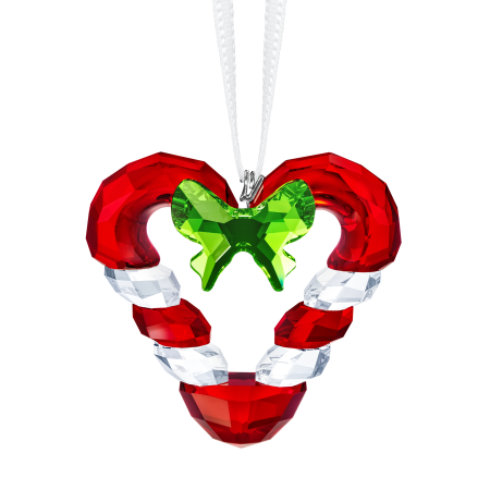 CANDY CANE HEART ORNAMENT