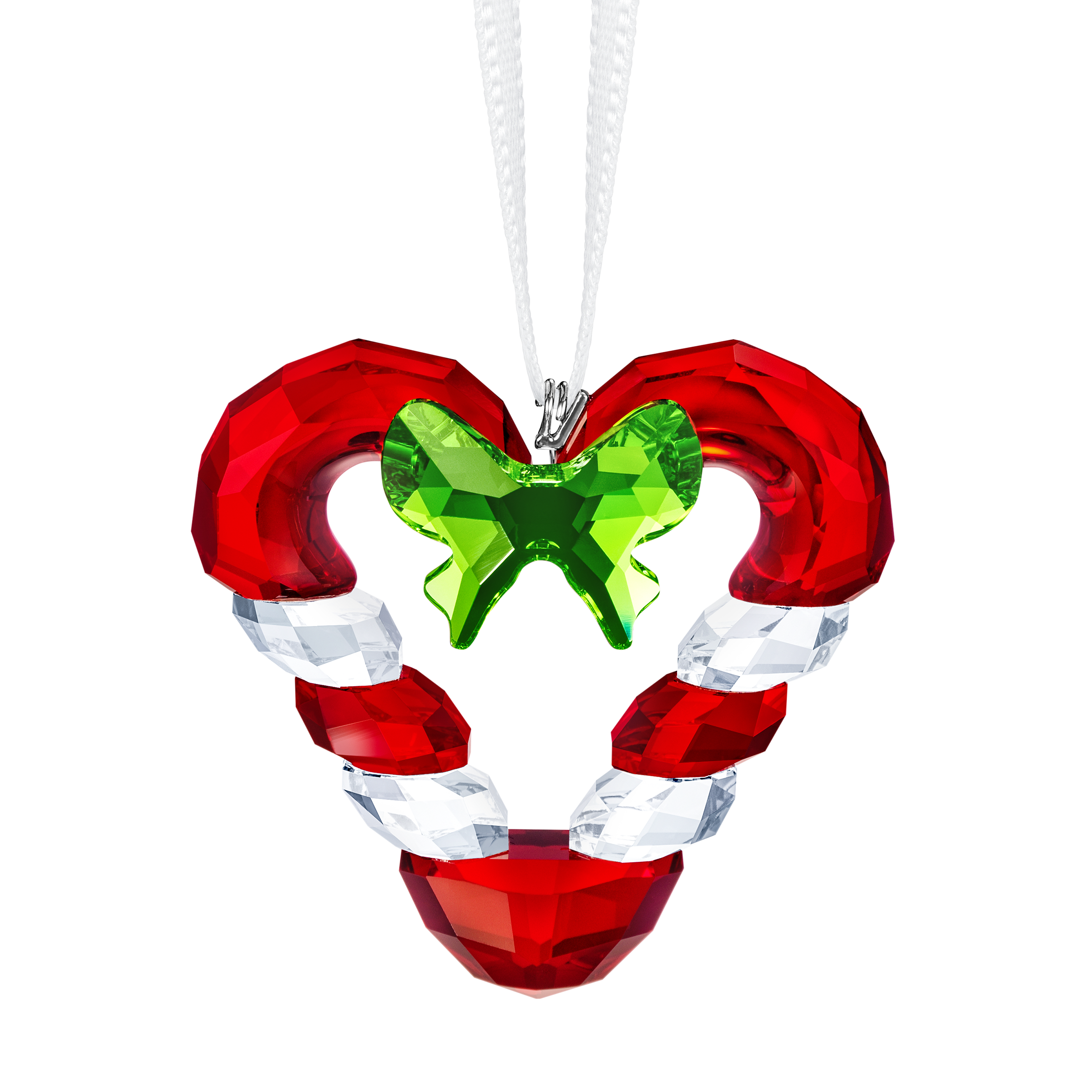 CANDY CANE HEART ORNAMENT