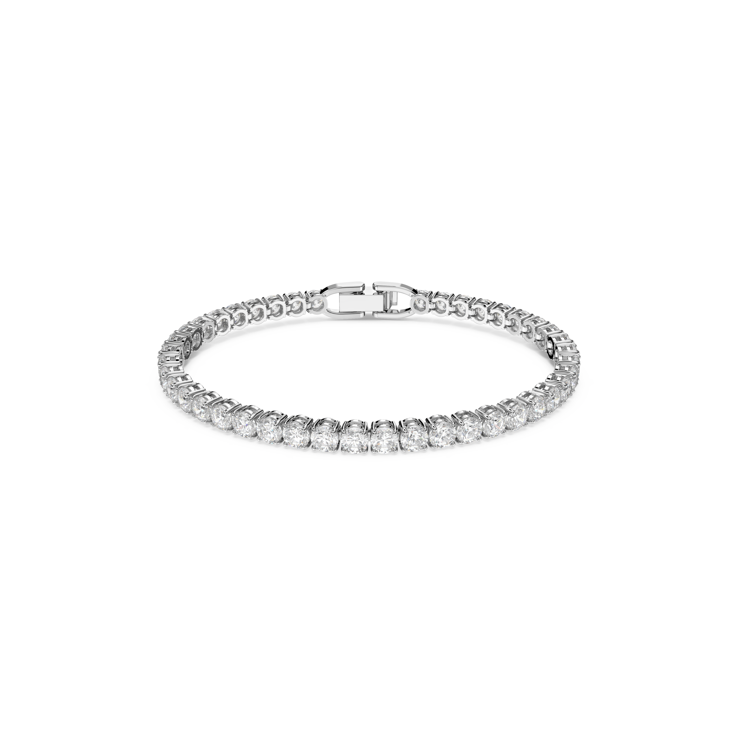 TENNIS:BRACELET RND DLX CZWH/RHS M