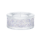 SHIMMER TEA LIGHT HOLDER, CRYSTAL AB