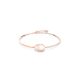UNA:BRACELET OVAL CZWH/ROS M