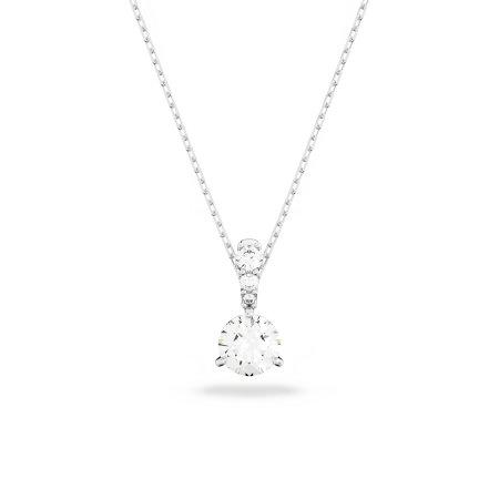 SOLITAIRE:PENDANT 7MM CZWH/RHS