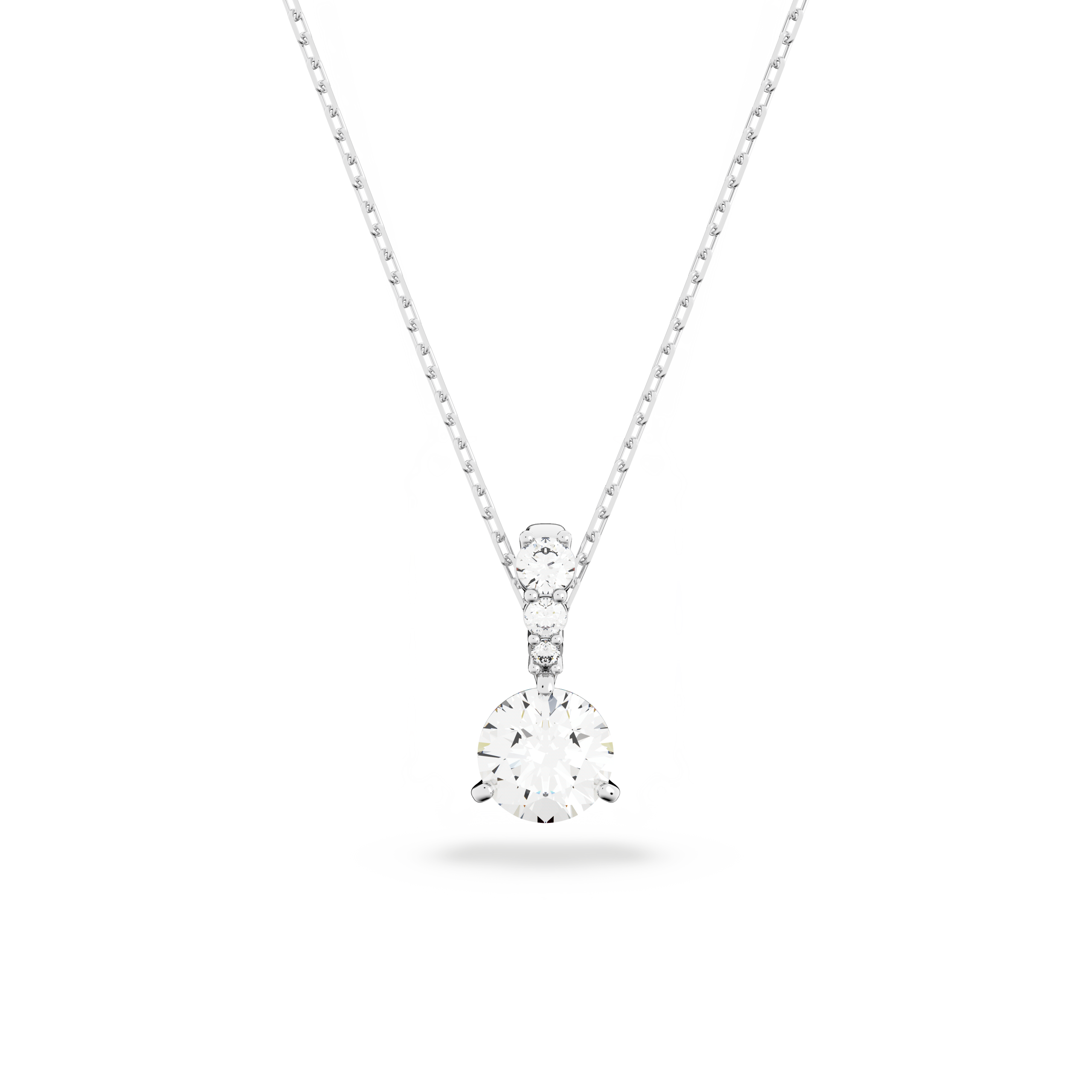 SOLITAIRE:PENDANT 7MM CZWH/RHS