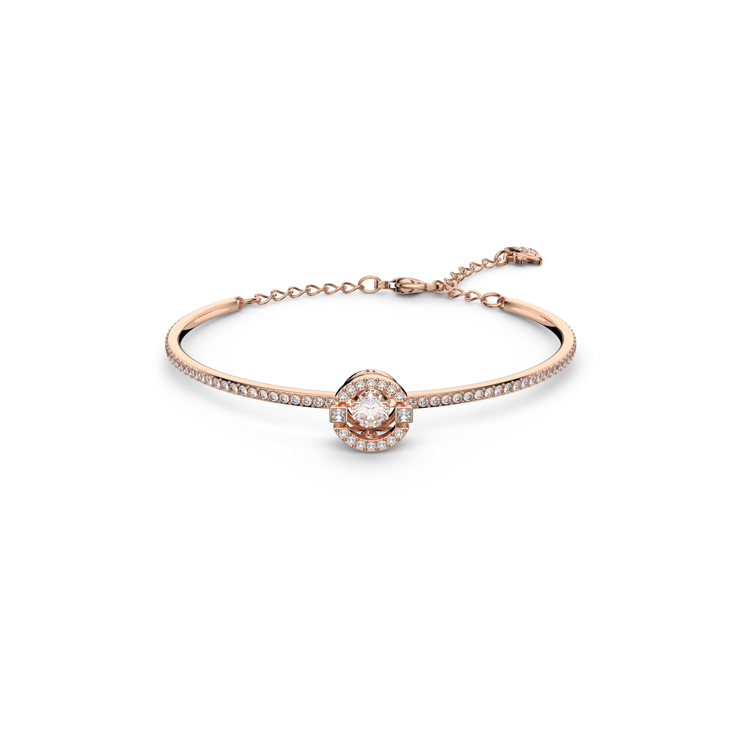 SPARKLING DC:BANGLE ROUND CZWH/CRY/ROS M