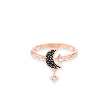 SWA SYMBOL:RING OP MOON JET/CRY/ROS 50