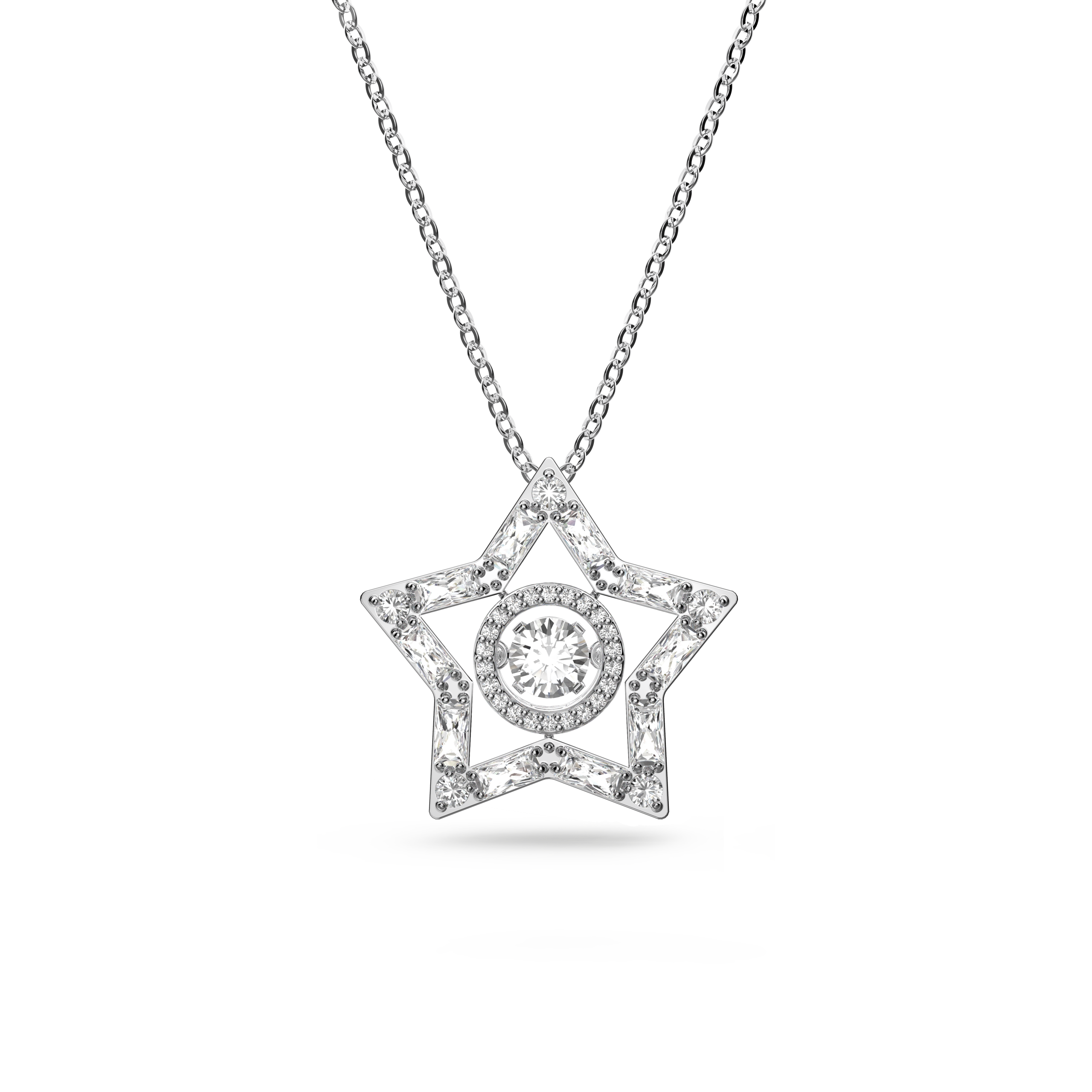 STELLA:PEND CZ WHITE/RHS