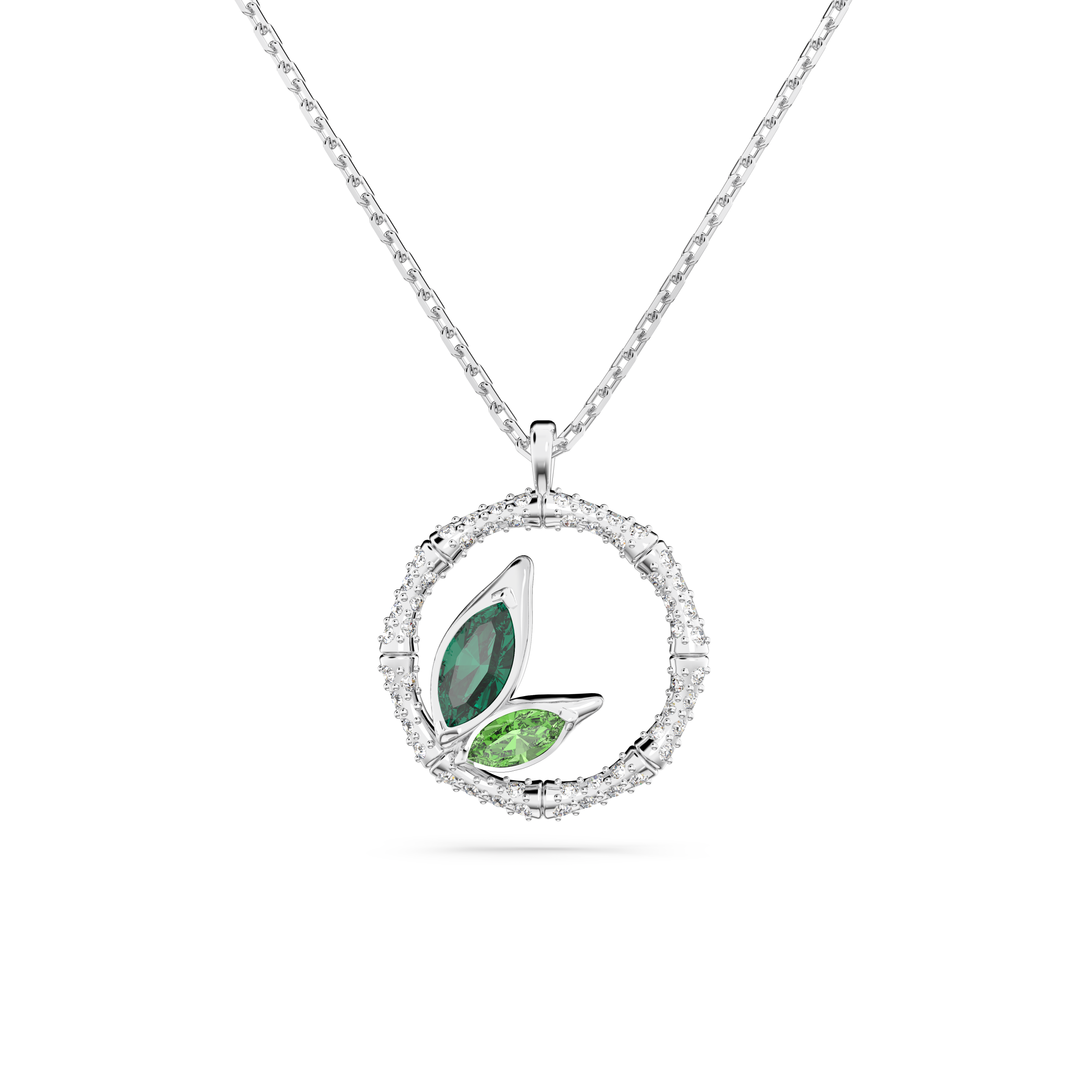 DELLIUM:NECKLACE CIR FANGR/RHS