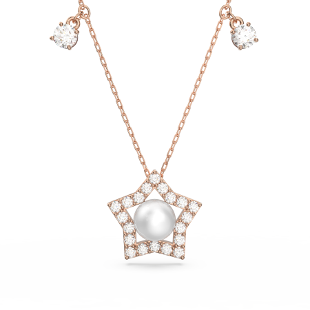 STELLA:NECKLACE WHITE/ROS
