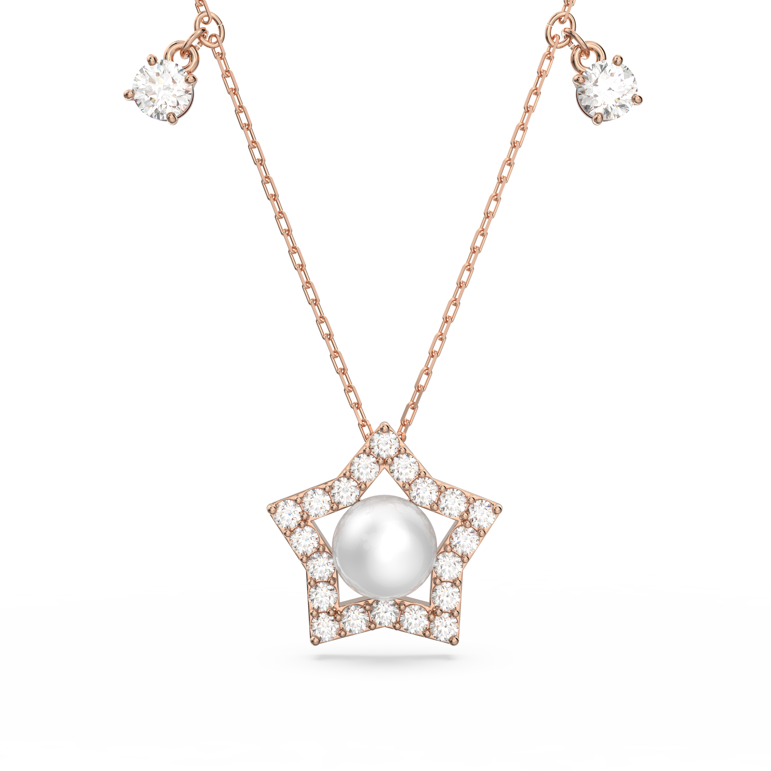 STELLA:NECKLACE WHITE/ROS