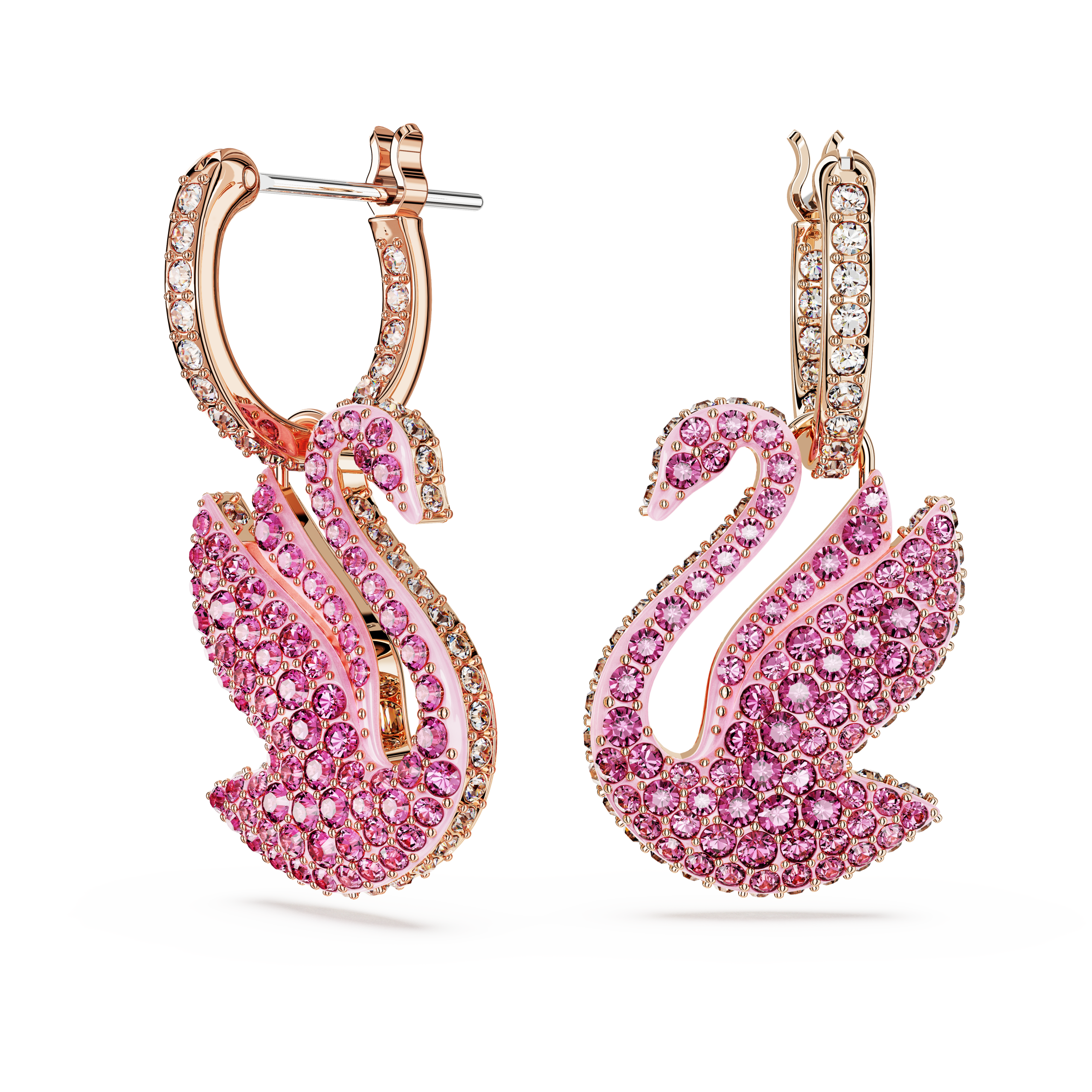 ICONIC SWAN:PE HOOP EARRINGS