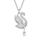 ICONIC SWAN:PEND LONG PENDANT WHI/RHS