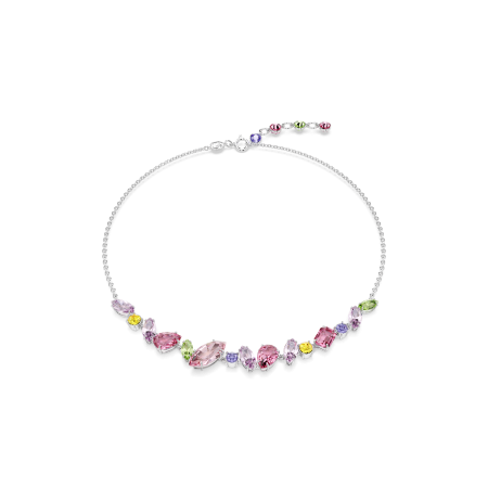 GEMA:NECKLACE MINI FRONTAL PINK/RHS
