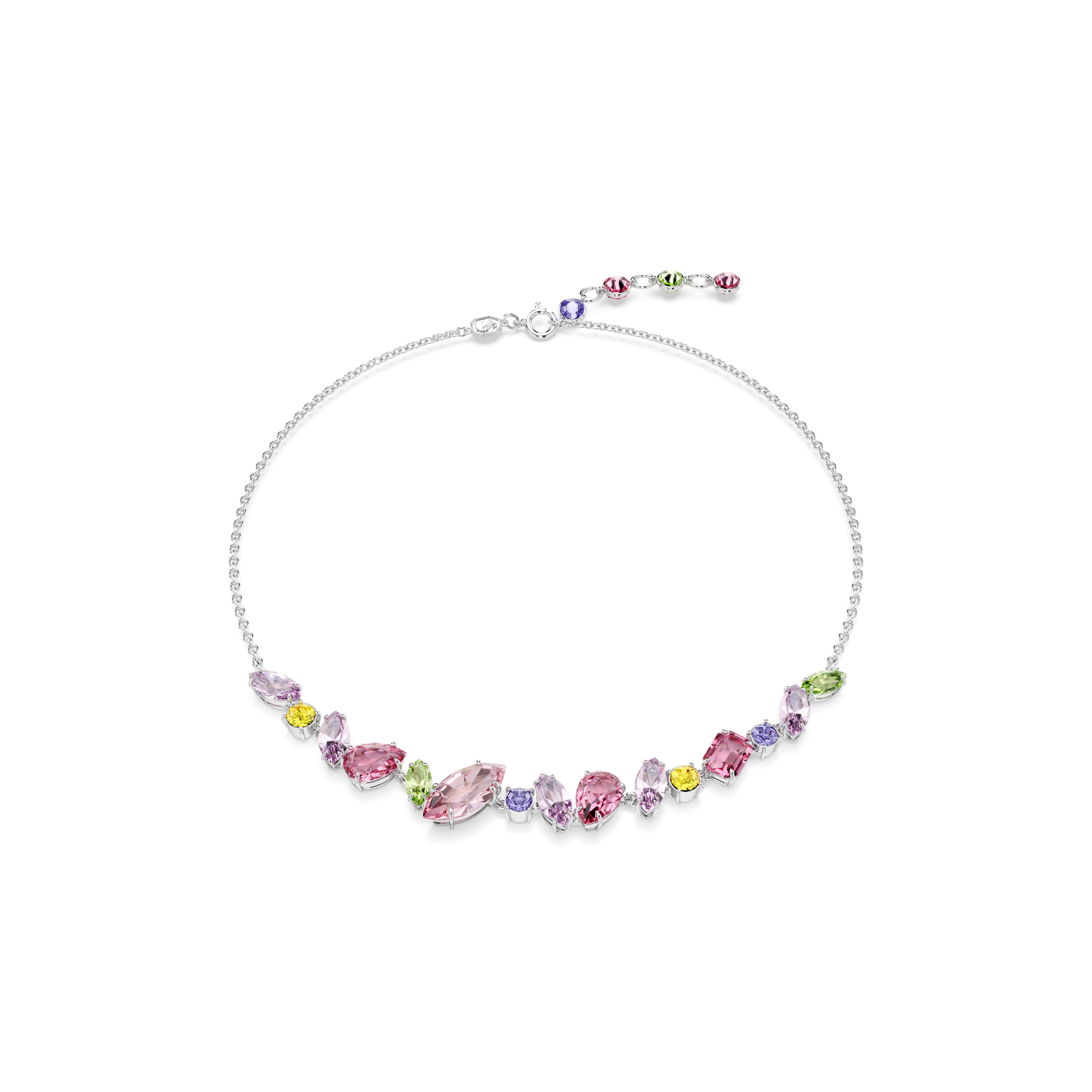 GEMA:NECKLACE MINI FRONTAL PINK/RHS
