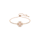 IDYLLIA:BRACELET CZ CLOVER SILK/ROS M