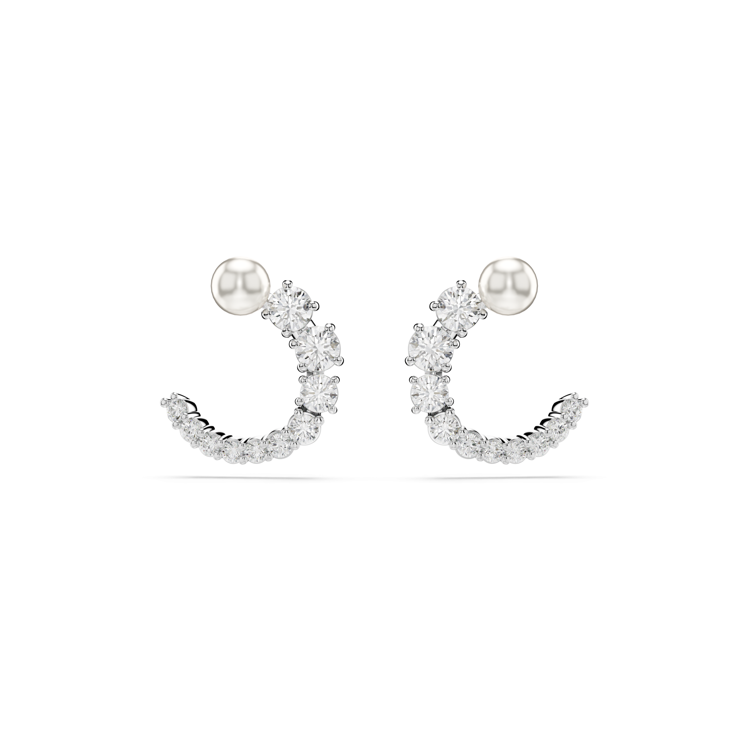 MATRIX:PE STUD CIRCLE WHITE/RHS