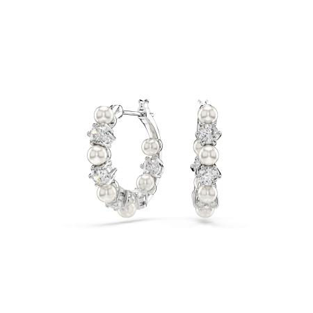 MATRIX:PE PEARL HOOPS WHITE/RHS