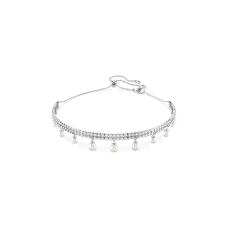 SS25 CAPSULE:CHOKER PRL WHITE/RHS