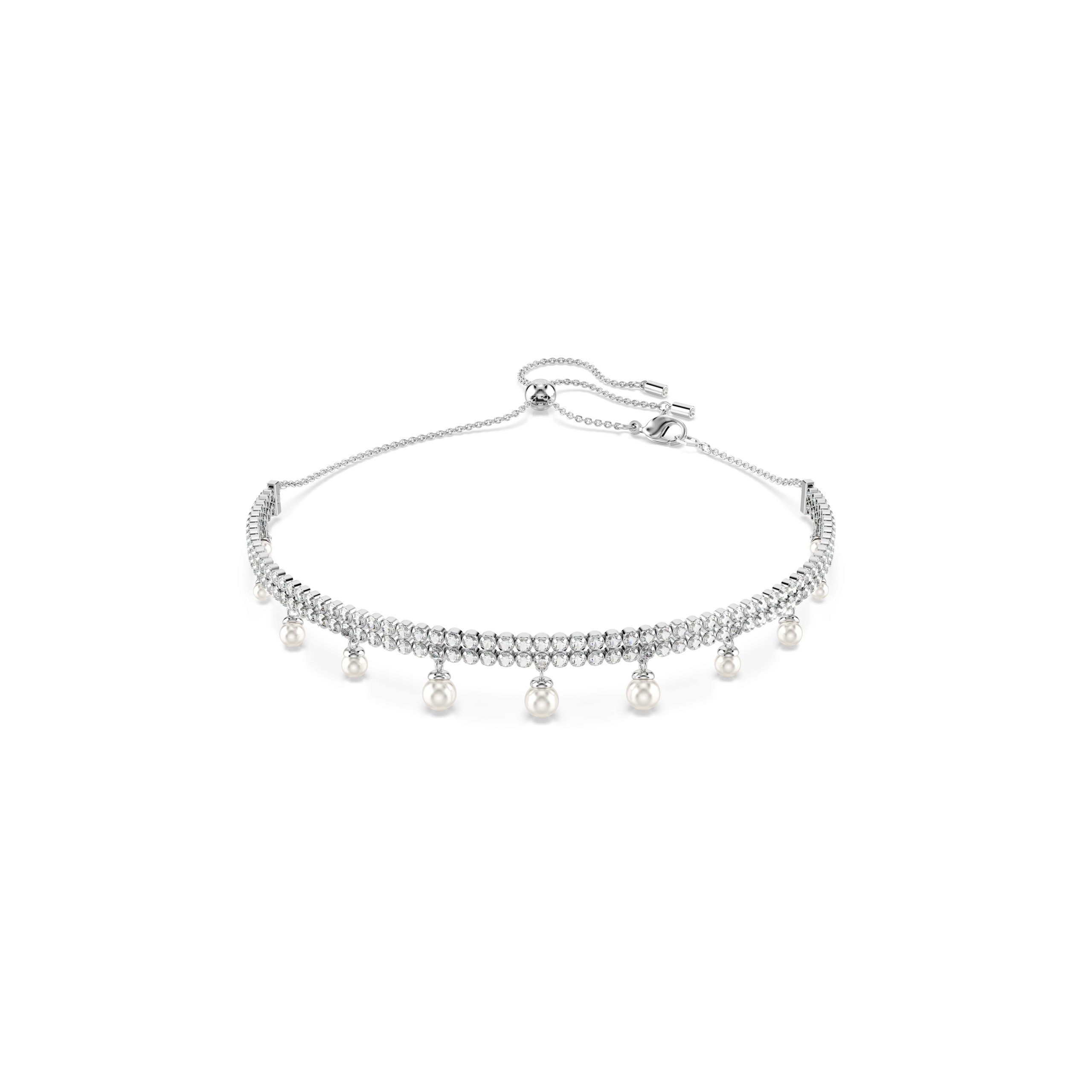 SS25 CAPSULE:CHOKER PRL WHITE/RHS