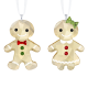 GINGERBREAD COUPLE ORNAMENT SET