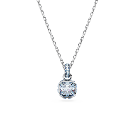 BIRTHSTONE:PEND MAR PENDANT BLU/RHS